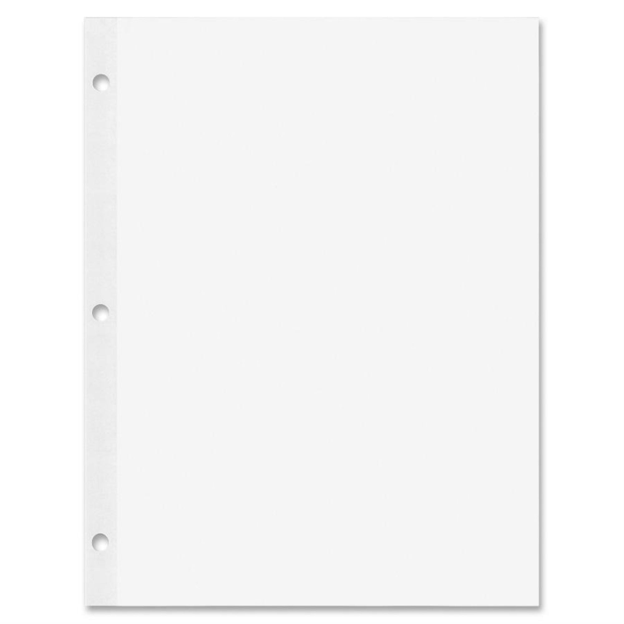 Rediform Heavyweight Reinforced Filler Paper - Letter - 100 Sheets - Plain - Stapled/Glued - 20 Lb Basis Weight - Letter - 8 1/2