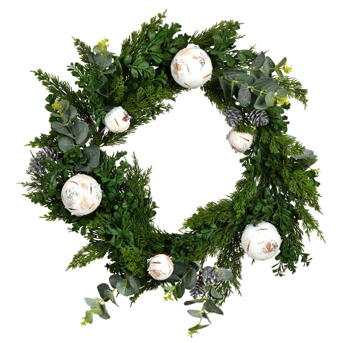 22 Inch  Green Cypress Blend Wreath