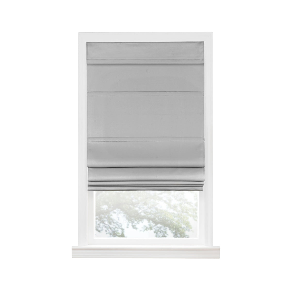 Cordless Blackout Roman Window Shade 30X64 Grey