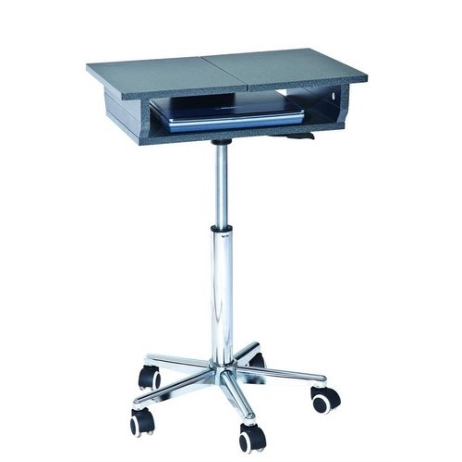 Techni Mobili Folding Table Laptop Cart. Color: Graphite