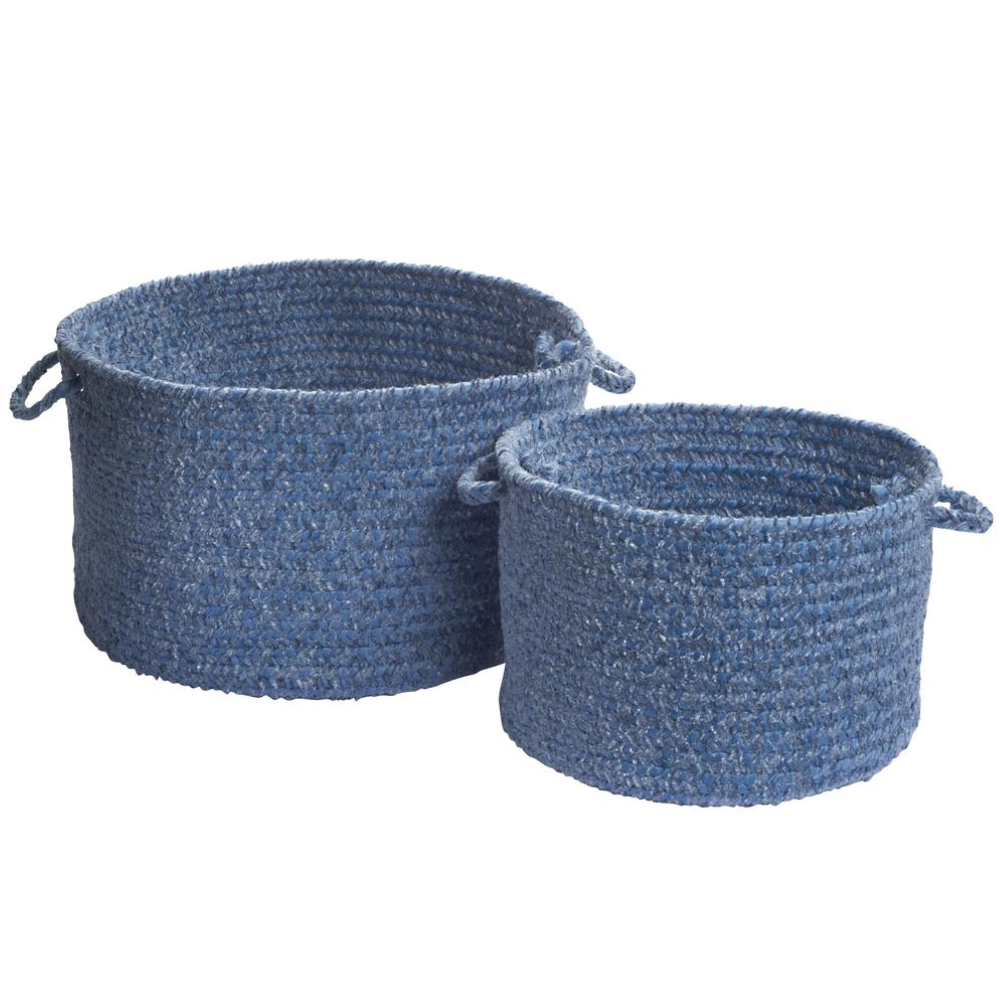 Colonial Mills Spring Meadow Utility Basket, 14 By 10-Inch, Petal Blue