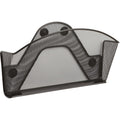 Safco Black Magic Magnetic Single File Pocket - 7.3 Height X 13 Width X 4.3 Depth - Wall Mountable - Black - Steel - 1 / Box