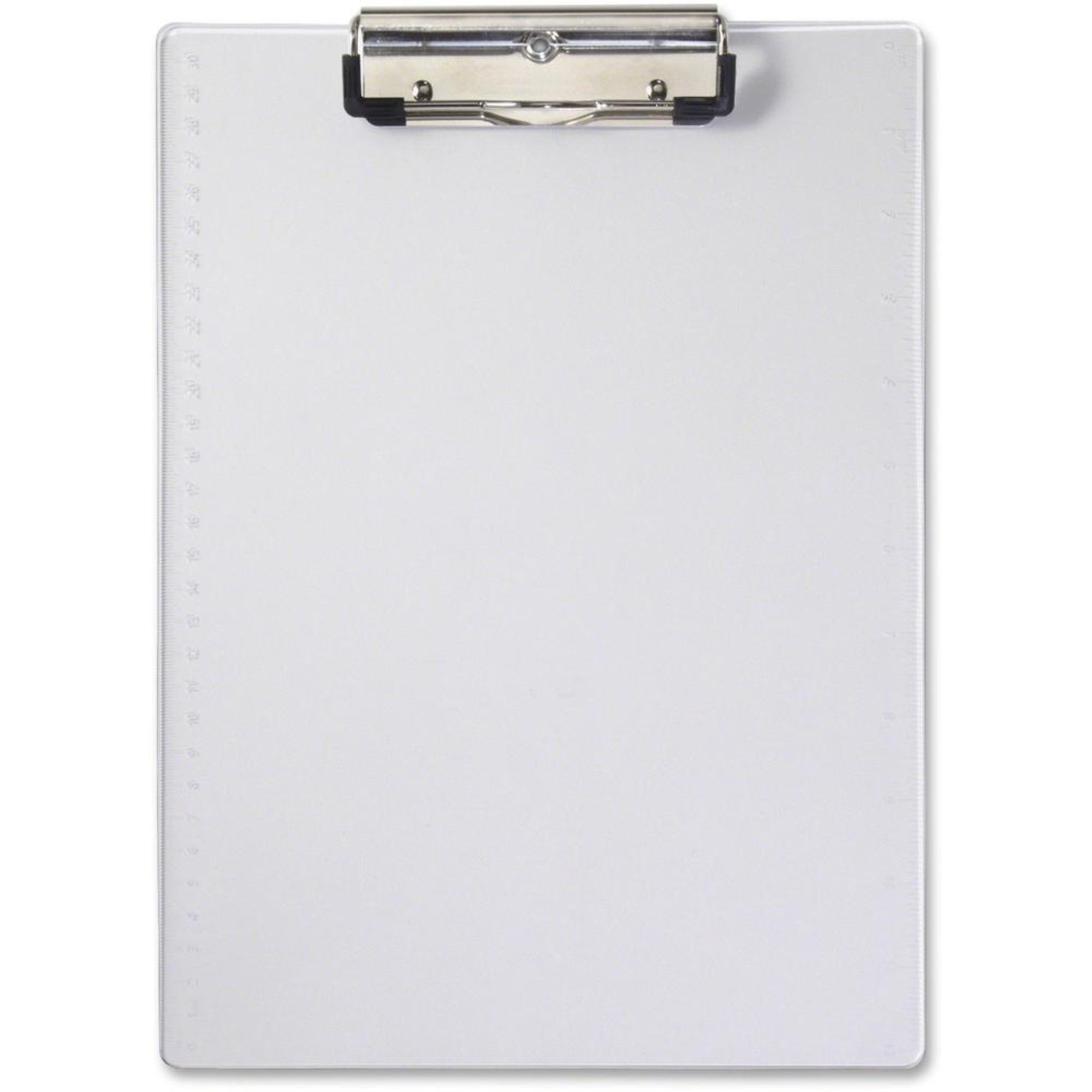 Saunders Clipboard - 0.50 Clip Capacity - 8 1/2 X 12 - Acrylic - Clear - 1 Each