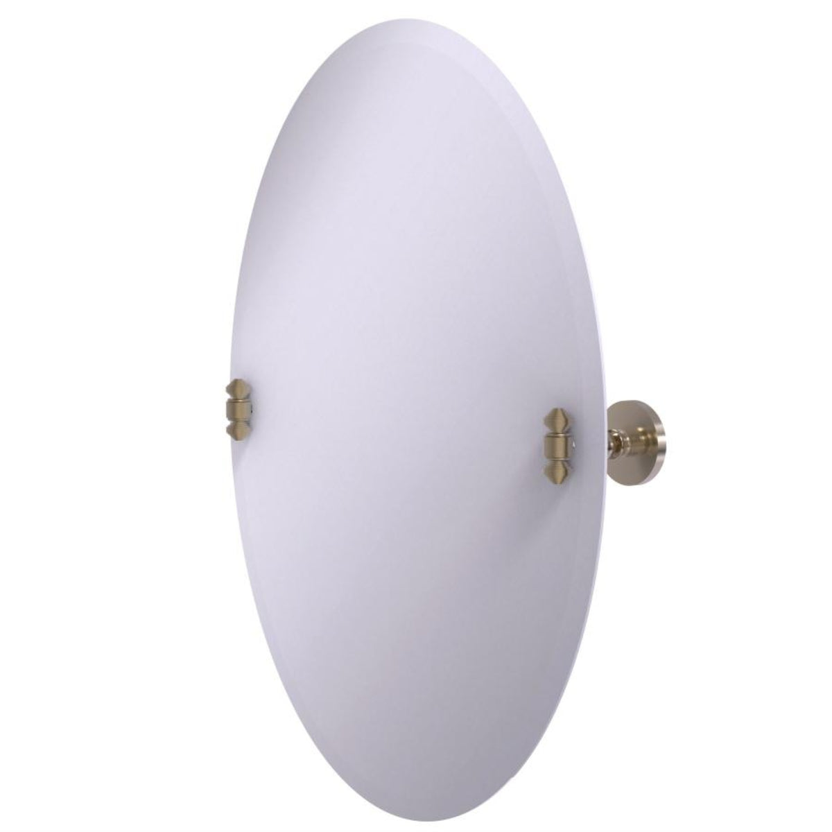 Frameless Oval Tilt Mirror With Beveled Edge  Sb91Pew