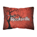 'Caroline'S Treasures Welcome To Spooks Ville Halloween Canvas Fabric Decorative Pillow, Large, Multicolor'