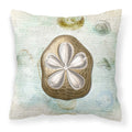 'Caroline'S Treasures Sb3027Pw1414 Sand Dollar Canvas Fabric Decorative Pillow, Large, Multicolor'