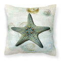 'Caroline'S Treasures Sb3034Pw1414 Starfish Canvas Fabric Decorative Pillow, Large, Multicolor'