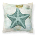 'Caroline'S Treasures Sb3043Pw1414 Starfish Canvas Fabric Decorative Pillow, Large, Multicolor'