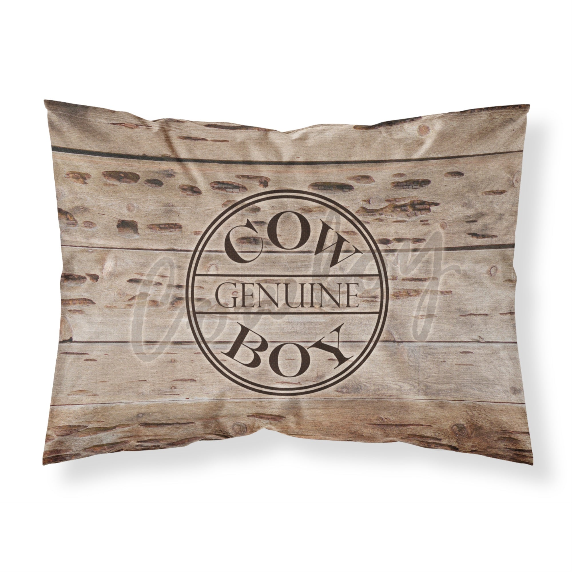'Caroline'S Treasures Sb3057Pillowcase Genuine Cow Boy Branded Moisture Wicking Fabric Standard Pillowcase, Large, Multicolor'