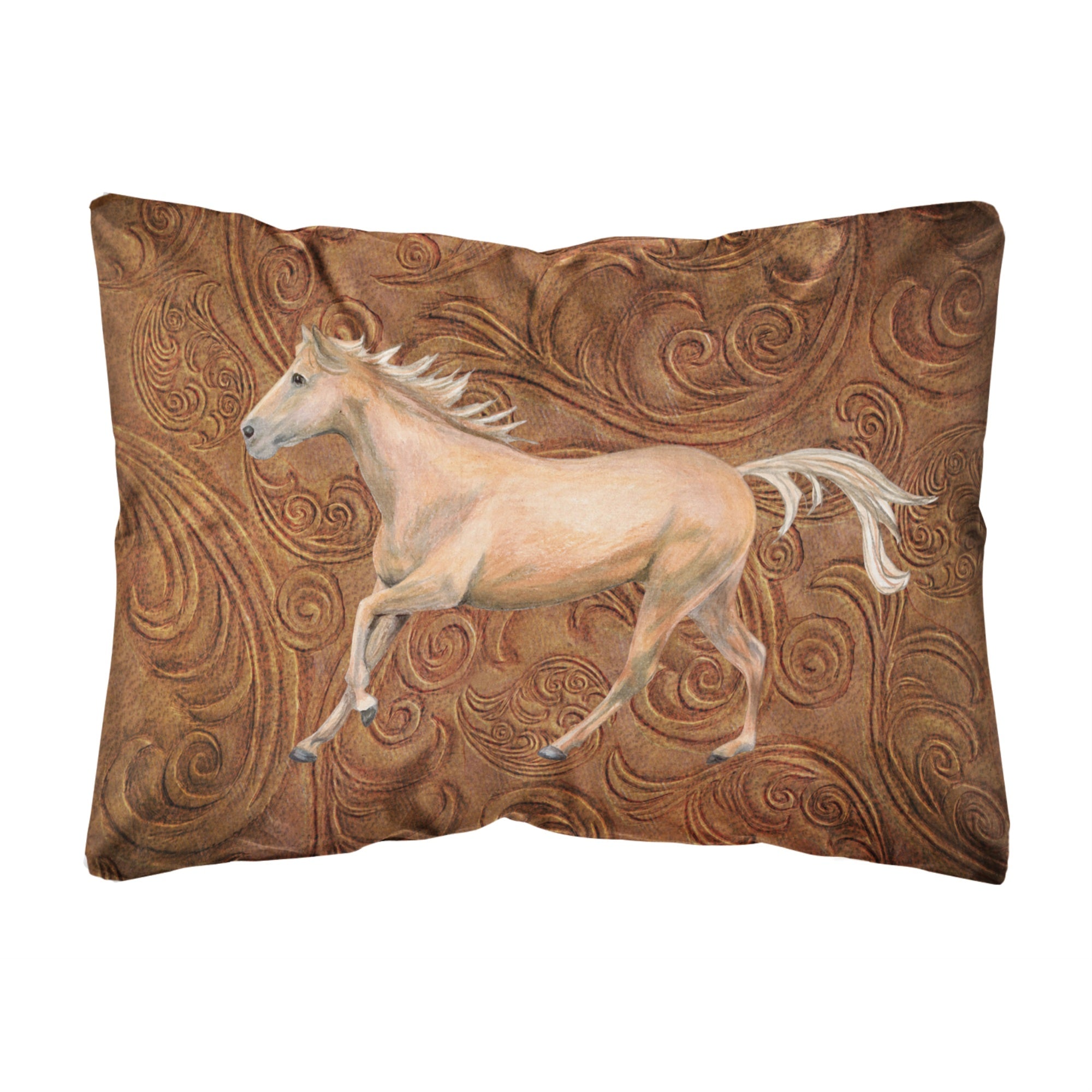 'Caroline'S Treasures Sb3060Pw1216 Horse Canvas Fabric Decorative Pillow, Large, Multicolor'
