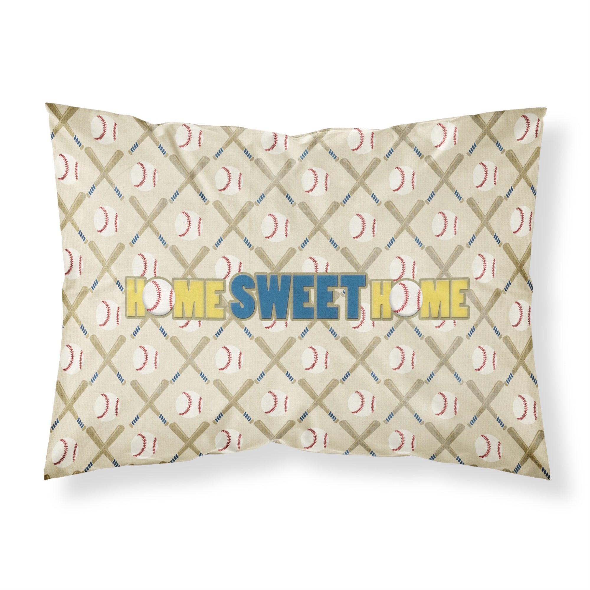 'Caroline'S Treasures Sb3076Pillowcase Home Sweet Home Moisture Wicking Fabric Standard Pillowcase, Large, Multicolor'