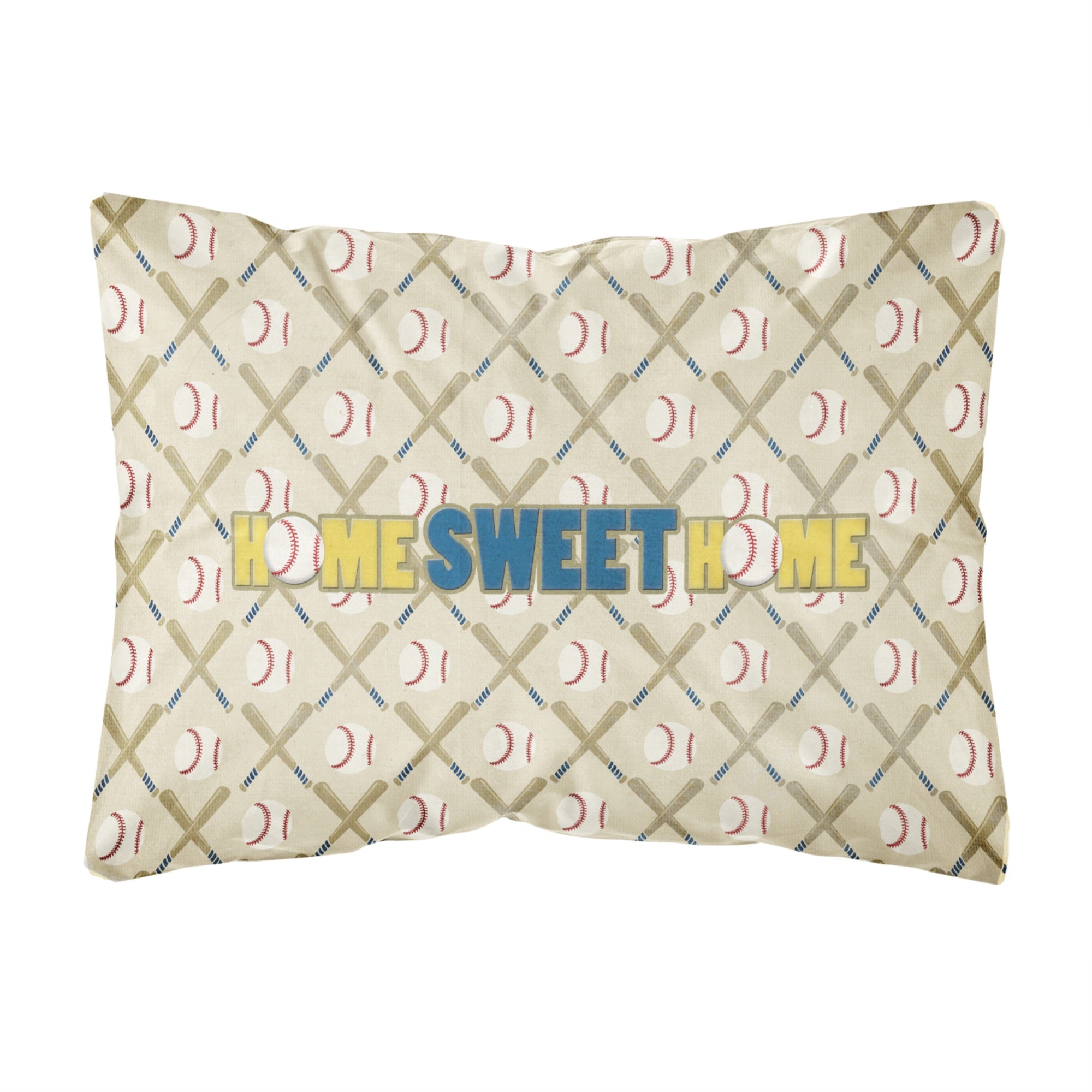 'Caroline'S Treasures Sb3076Pw1216 Home Sweet Home Canvas Fabric Decorative Pillow, Large, Multicolor'