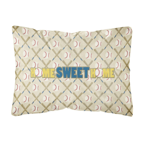 'Caroline'S Treasures Sb3076Pw1216 Home Sweet Home Canvas Fabric Decorative Pillow, Large, Multicolor'