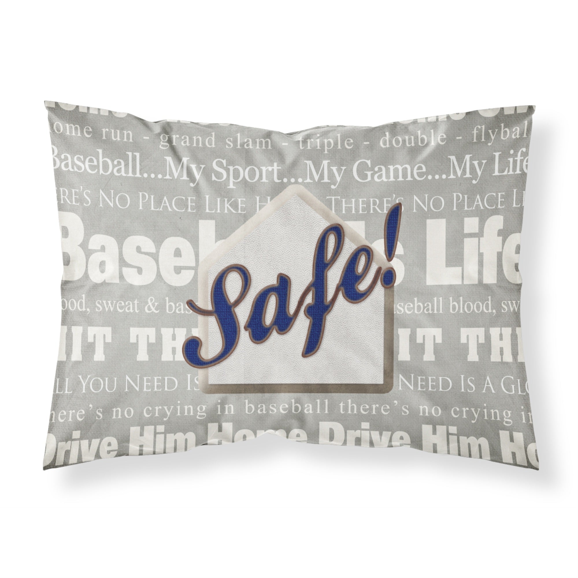 'Caroline'S Treasures Sb3079Pillowcase Safe At Home Moisture Wicking Fabric Standard Pillowcase, Large, Multicolor'