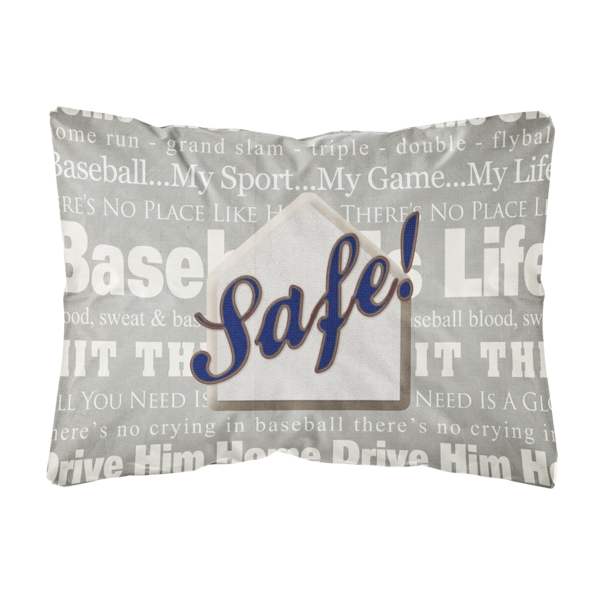 'Caroline'S Treasures Sb3079Pw1216 Safe At Home Canvas Fabric Decorative Pillow, Large, Multicolor'