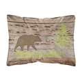 'Caroline'S Treasures Sb3081Pw1216 Welcome To The Cabin Canvas Fabric Decorative Pillow, Large, Multicolor'