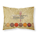 'Caroline'S Treasures Bon Appetite And Spices Moisture Wicking Fabric Standard Pillowcases, Large, Multicolor'