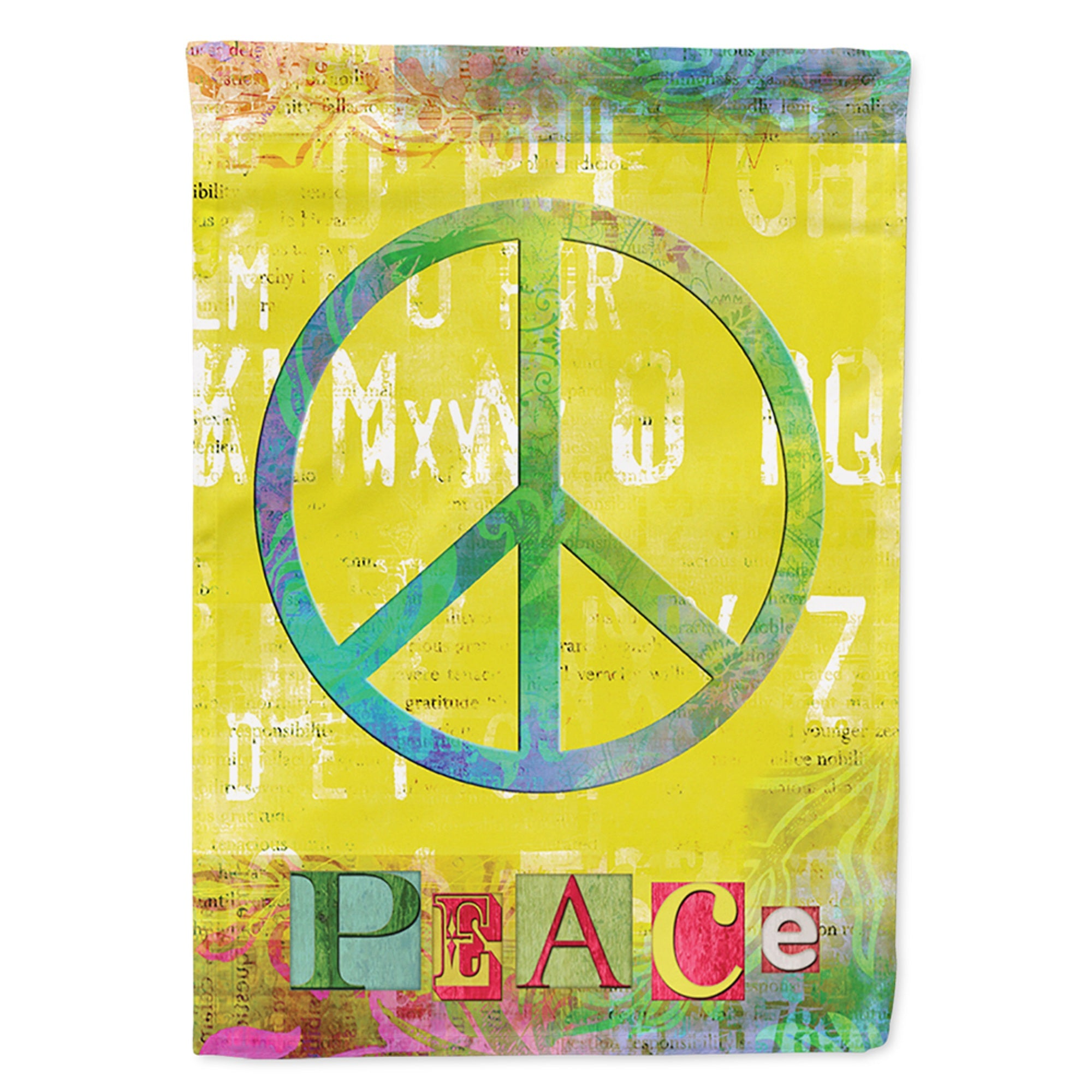 'Caroline'S Treasures Sb3101Gf Artsy Peace Flag, Small, Multicolor'