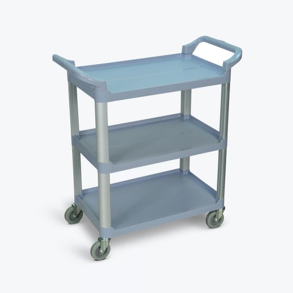 Luxor 3 Shelf Gray Serving Cart