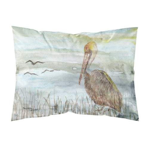 'Caroline'S Treasures Brown Pelican Watercolor Fabric Standard Pillowcases, Multicolor'