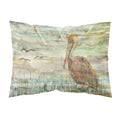 'Caroline'S Treasures Brown Pelican Sunset Fabric Standard Pillowcases, Multicolor'