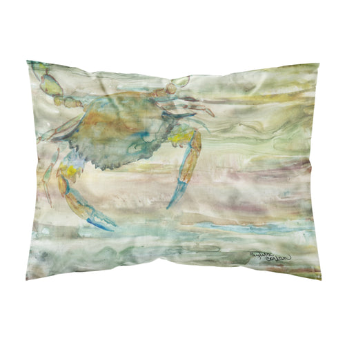 'Caroline'S Treasures Blue Crab Sunset Fabric Standard Pillowcases, Multicolor'