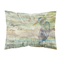 'Caroline'S Treasures Blue Heron Sunset Fabric Standard Pillowcases, Multicolor'