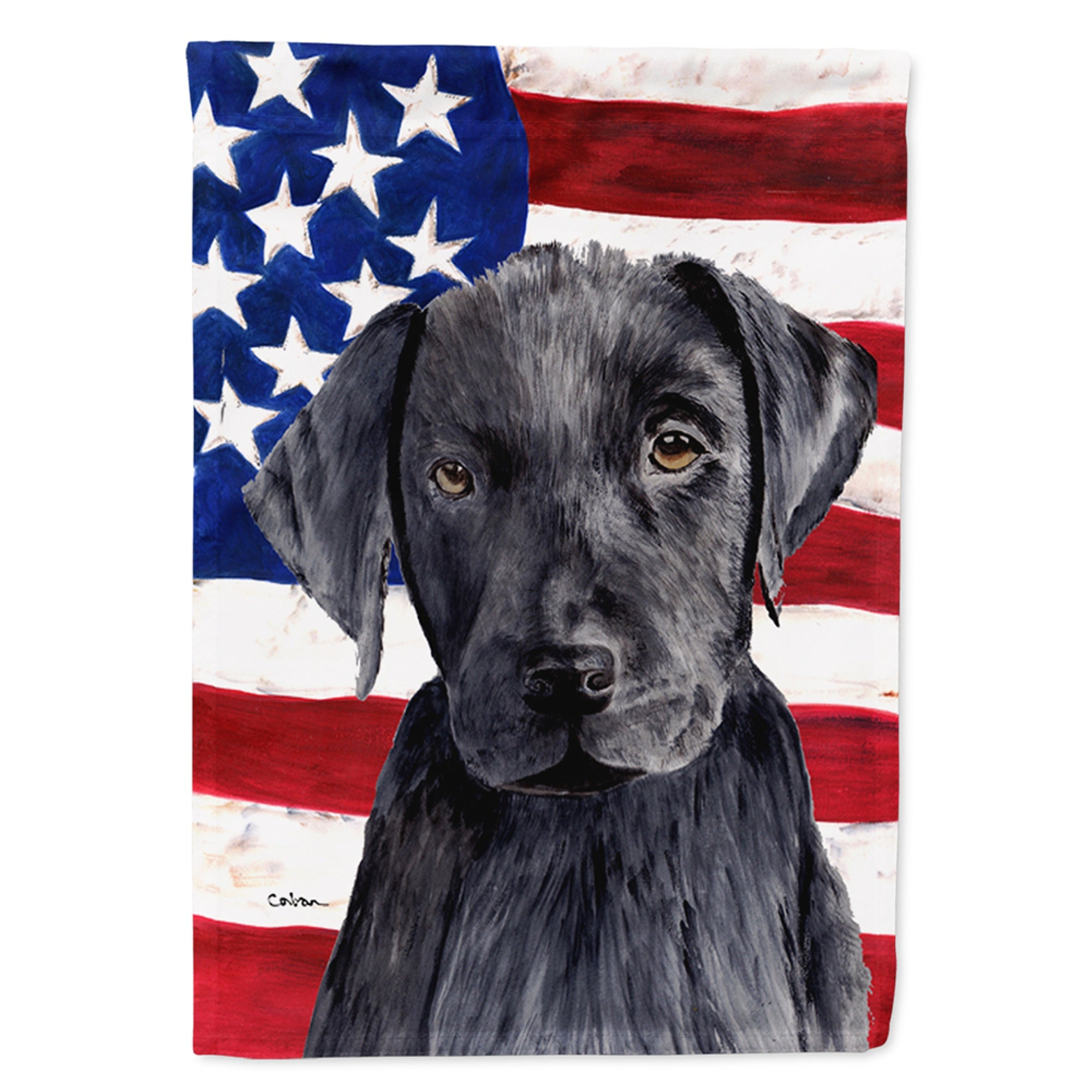'Caroline'S Treasures Sc9012Gf Usa American Flag With Labrador Flag, Small, Multicolor'