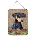 CarolineS Treasures Sc9038Ds1216 Doberman Aluminium Metal Wall Or Door Hanging Prints, 16 Inch  Inch  X 12 Inch  Inch , Multicolor
