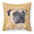 'Caroline'S Treasures Sc9125Pw1414 Mastiff Decorative Canvas Fabric Pillow, Large, Multicolor'
