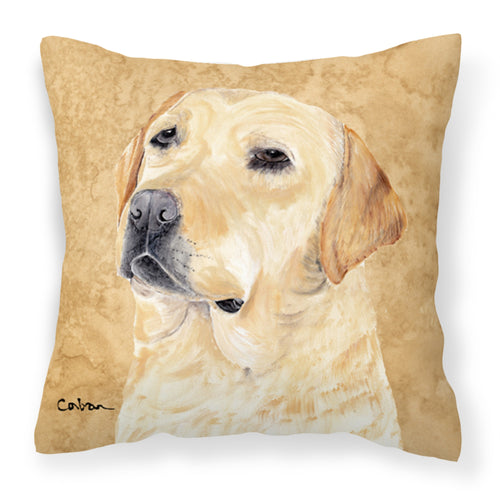 'Caroline'S Treasures Sc9133Pw1414 Labrador Decorative Canvas Fabric Pillow, Large, Multicolor'