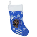 CarolineS Treasures Sc9363Cs Dachshund Winter Snowflakes Christmas Stocking, 11 X 18 Inch  Inch , Multicolor