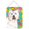 Inch CarolineS Treasures Sc9450Ds1216 Westie Easter Eggtravaganza Aluminium Metal Wall Or Door Hanging Prints, 16 Inch  Inch  X 12 Inch  Inch , Multico