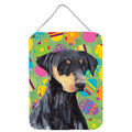 Inch CarolineS Treasures Sc9457Ds1216 Doberman Easter Eggtravaganza Aluminium Metal Wall Or Door Hanging Prints, 16 Inch  Inch  X 12 Inch  Inch , Multi