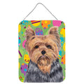 Inch CarolineS Treasures Sc9468Ds1216 Yorkie Easter Eggtravaganza Aluminium Metal Wall Or Door Hanging Prints, 16 Inch  Inch  X 12 Inch  Inch , Multico