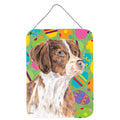 CarolineS Treasures Brittany Easter Eggtravaganza Aluminium Metal Wall Or Door Hanging Prints, 16 Inch  Inch  X 12 Inch  Inch , Multicolor