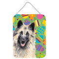 CarolineS Treasures Belgian Tervuren Easter Eggtravaganza Wall Or Door Hanging Prints, 16 Inch  Inch  X 12 Inch  Inch , Multicolor