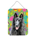 CarolineS Treasures Belgian Sheepdog Easter Eggtravaganza Wall Or Door Hanging Prints, 16 Inch  Inch  X 12 Inch  Inch , Multicolor