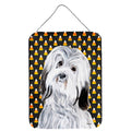 Carolines Treasures Havanese Candy Corn Halloween Wall or Door Hanging Prints 16 x 12
