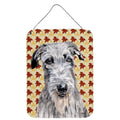 Carolines Treasures SC9682DS1216 Scottish Deerhound Fall Leaves Wall or Door Hanging Prints 16 x 12