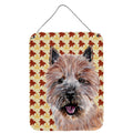 Carolines Treasures Norwich Terrier Fall Leaves Wall or Door Hanging Prints 16 x 12