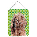 Carolines Treasures SC9733DS1216 Otterhound Lucky Shamrock St. Patricks Day Wall or Door Hanging Prints 16 x 12