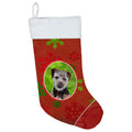 CarolineS Treasures Norfolk Terrier Puppy Red Snowflakes Holiday Christmas Stocking, 11 X 18 Inch  Inch , Mulitcolor