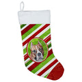 CarolineS Treasures Sc9800Cs Staffordshire Bull Terrier Staffie Candy Cane Christmas Stocking, 11 X 18 Inch  Inch , Mulitcolor