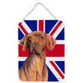 Carolines Treasures SC9835DS1216 Vizsla with English Union Jack British Flag Wall or Door Hanging Prints 16 x 12