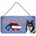 Carolines Treasures SC9902DS612 Woof If You Love America Collie Wall or Door Hanging Prints 6 x 12