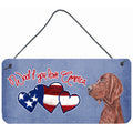 Carolines Treasures Woof If You Love America Redbone Coonhound Wall or Door Hanging Prints 6 x 12