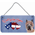 Carolines Treasures SC9910DS612 Woof If You Love America Norwich Terrier Wall or Door Hanging Prints 6 x 12