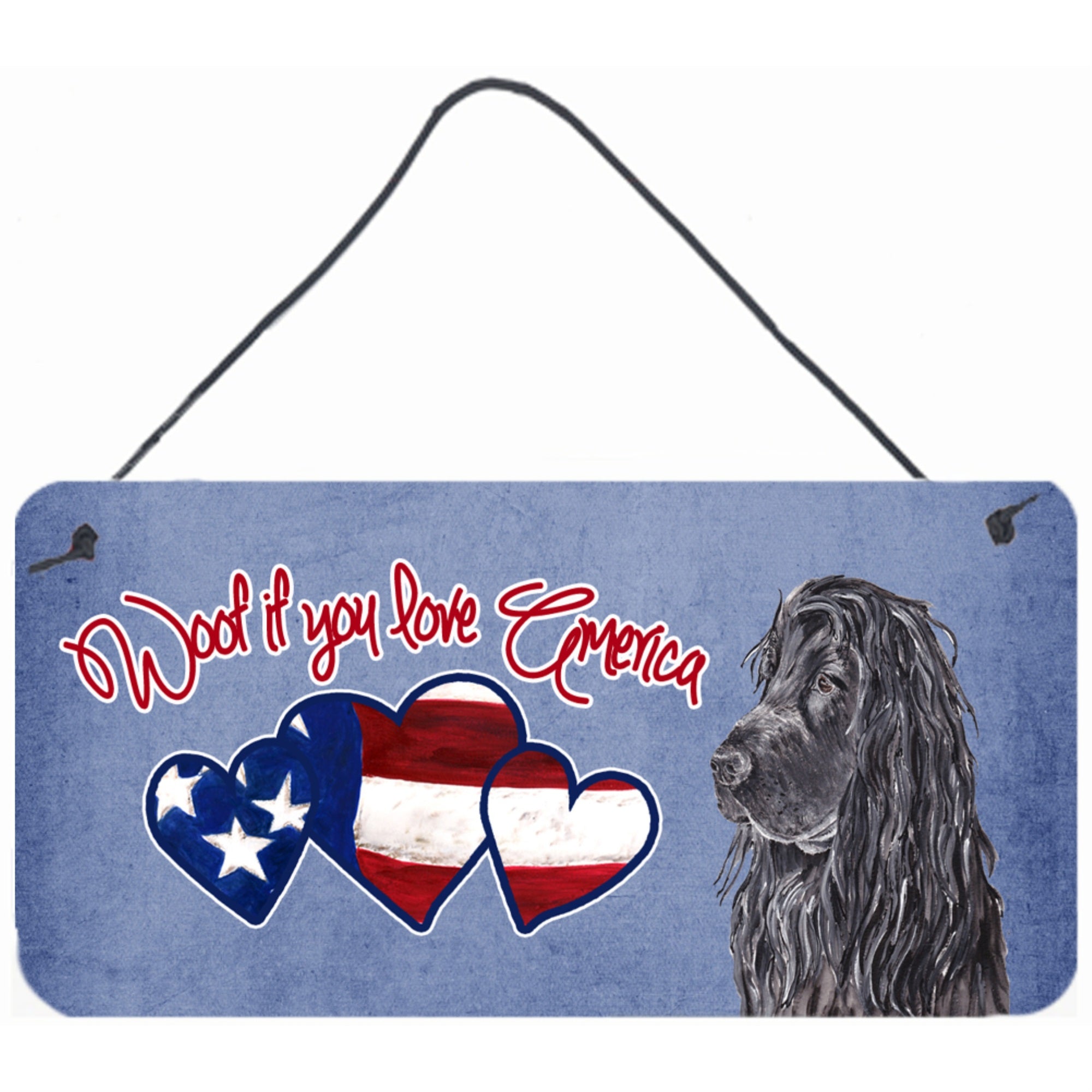 Carolines Treasures Woof If You Love America Poodle Wall or Door Hanging Prints 6 x 12