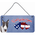 Carolines Treasures SC9927DS612 Woof If You Love America Bull Terrier Wall or Door Hanging Prints 6 x 12
